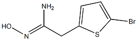 2-(5-bromothiophen-2-yl)-N'-hydroxyethanimidamide 구조식 이미지