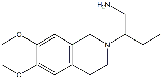 2-(6,7-dimethoxy-1,2,3,4-tetrahydroisoquinolin-2-yl)butan-1-amine 구조식 이미지