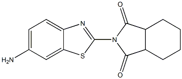 2-(6-amino-1,3-benzothiazol-2-yl)-octahydro-1H-isoindole-1,3-dione Structure