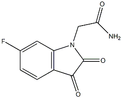 2-(6-fluoro-2,3-dioxo-2,3-dihydro-1H-indol-1-yl)acetamide Structure