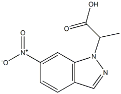 2-(6-nitro-1H-indazol-1-yl)propanoic acid Structure