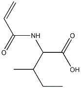 2-(acryloylamino)-3-methylpentanoic acid Structure