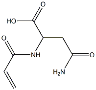 2-(acryloylamino)-4-amino-4-oxobutanoic acid Structure