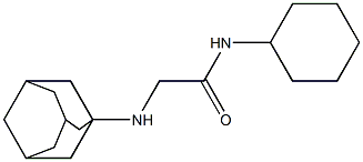 2-(adamantan-1-ylamino)-N-cyclohexylacetamide 구조식 이미지