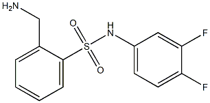 2-(aminomethyl)-N-(3,4-difluorophenyl)benzenesulfonamide 구조식 이미지