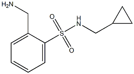 2-(aminomethyl)-N-(cyclopropylmethyl)benzenesulfonamide 구조식 이미지