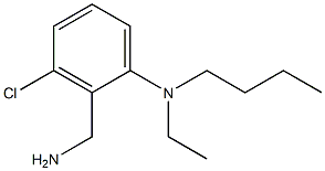 2-(aminomethyl)-N-butyl-3-chloro-N-ethylaniline Structure