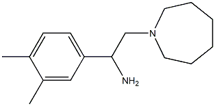 2-(azepan-1-yl)-1-(3,4-dimethylphenyl)ethan-1-amine 구조식 이미지