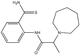 2-(azepan-1-yl)-N-(2-carbamothioylphenyl)propanamide 구조식 이미지