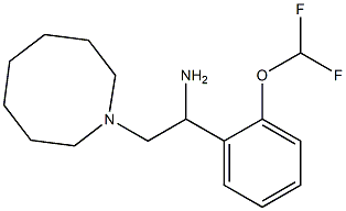 2-(azocan-1-yl)-1-[2-(difluoromethoxy)phenyl]ethan-1-amine 구조식 이미지