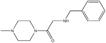 2-(benzylamino)-1-(4-methylpiperazin-1-yl)ethan-1-one 구조식 이미지