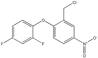 2-(chloromethyl)-1-(2,4-difluorophenoxy)-4-nitrobenzene 구조식 이미지