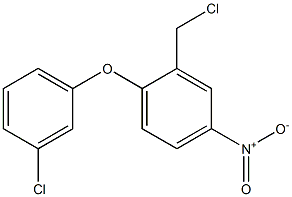 2-(chloromethyl)-1-(3-chlorophenoxy)-4-nitrobenzene Structure