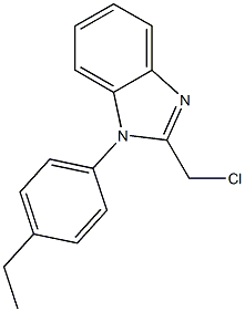 2-(chloromethyl)-1-(4-ethylphenyl)-1H-1,3-benzodiazole Structure