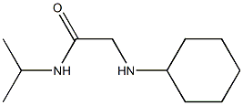 2-(cyclohexylamino)-N-(propan-2-yl)acetamide Structure