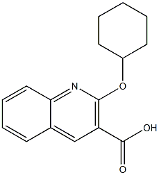 2-(cyclohexyloxy)quinoline-3-carboxylic acid Structure