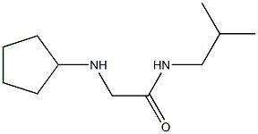 2-(cyclopentylamino)-N-(2-methylpropyl)acetamide 구조식 이미지