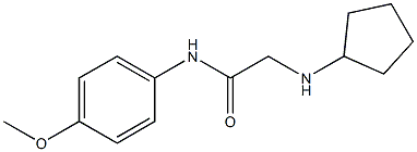 2-(cyclopentylamino)-N-(4-methoxyphenyl)acetamide 구조식 이미지