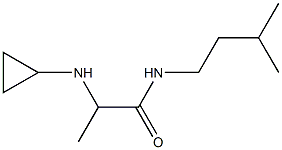 2-(cyclopropylamino)-N-(3-methylbutyl)propanamide Structure