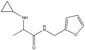 2-(cyclopropylamino)-N-(furan-2-ylmethyl)propanamide 구조식 이미지