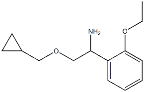 2-(cyclopropylmethoxy)-1-(2-ethoxyphenyl)ethan-1-amine 구조식 이미지