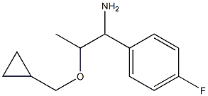 2-(cyclopropylmethoxy)-1-(4-fluorophenyl)propan-1-amine Structure