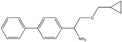 2-(cyclopropylmethoxy)-1-(4-phenylphenyl)ethan-1-amine 구조식 이미지