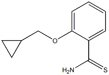 2-(cyclopropylmethoxy)benzene-1-carbothioamide Structure