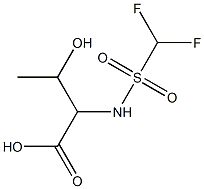 2-(difluoromethane)sulfonamido-3-hydroxybutanoic acid Structure