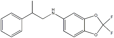 2,2-difluoro-N-(2-phenylpropyl)-2H-1,3-benzodioxol-5-amine 구조식 이미지