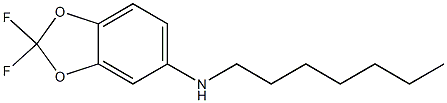 2,2-difluoro-N-heptyl-2H-1,3-benzodioxol-5-amine Structure