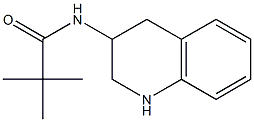 2,2-dimethyl-N-(1,2,3,4-tetrahydroquinolin-3-yl)propanamide 구조식 이미지