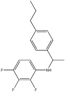 2,3,4-trifluoro-N-[1-(4-propylphenyl)ethyl]aniline Structure