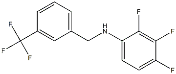 2,3,4-trifluoro-N-{[3-(trifluoromethyl)phenyl]methyl}aniline Structure