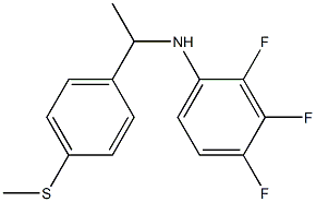 2,3,4-trifluoro-N-{1-[4-(methylsulfanyl)phenyl]ethyl}aniline Structure