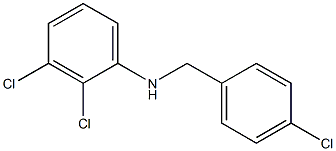 2,3-dichloro-N-[(4-chlorophenyl)methyl]aniline 구조식 이미지