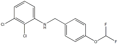 2,3-dichloro-N-{[4-(difluoromethoxy)phenyl]methyl}aniline Structure