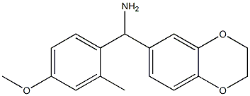 2,3-dihydro-1,4-benzodioxin-6-yl(4-methoxy-2-methylphenyl)methanamine Structure