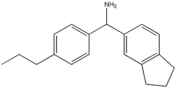 2,3-dihydro-1H-inden-5-yl(4-propylphenyl)methanamine 구조식 이미지