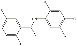 2,4,5-trichloro-N-[1-(2,5-difluorophenyl)ethyl]aniline Structure
