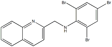 2,4,6-tribromo-N-(quinolin-2-ylmethyl)aniline Structure