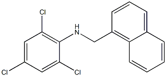 2,4,6-trichloro-N-(naphthalen-1-ylmethyl)aniline Structure