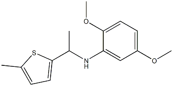 2,5-dimethoxy-N-[1-(5-methylthiophen-2-yl)ethyl]aniline Structure