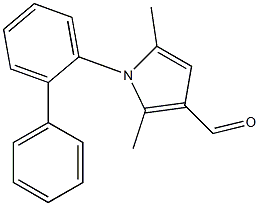 2,5-dimethyl-1-(2-phenylphenyl)-1H-pyrrole-3-carbaldehyde 구조식 이미지