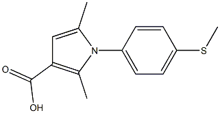 2,5-dimethyl-1-[4-(methylsulfanyl)phenyl]-1H-pyrrole-3-carboxylic acid Structure