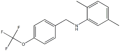 2,5-dimethyl-N-{[4-(trifluoromethoxy)phenyl]methyl}aniline 구조식 이미지