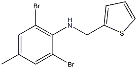 2,6-dibromo-4-methyl-N-(thiophen-2-ylmethyl)aniline Structure