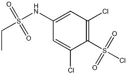2,6-dichloro-4-[(ethylsulfonyl)amino]benzenesulfonyl chloride Structure