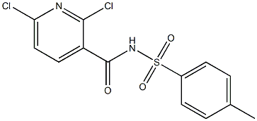 2,6-dichloro-N-[(4-methylbenzene)sulfonyl]pyridine-3-carboxamide 구조식 이미지