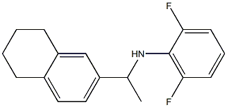 2,6-difluoro-N-[1-(5,6,7,8-tetrahydronaphthalen-2-yl)ethyl]aniline 구조식 이미지